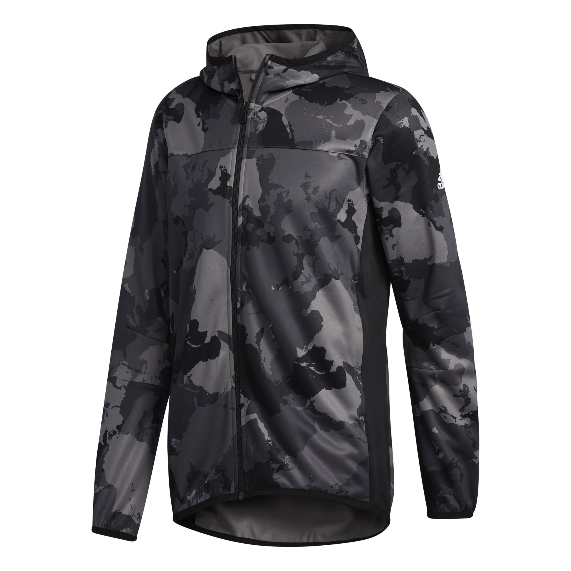 Adidas black top camo jacket