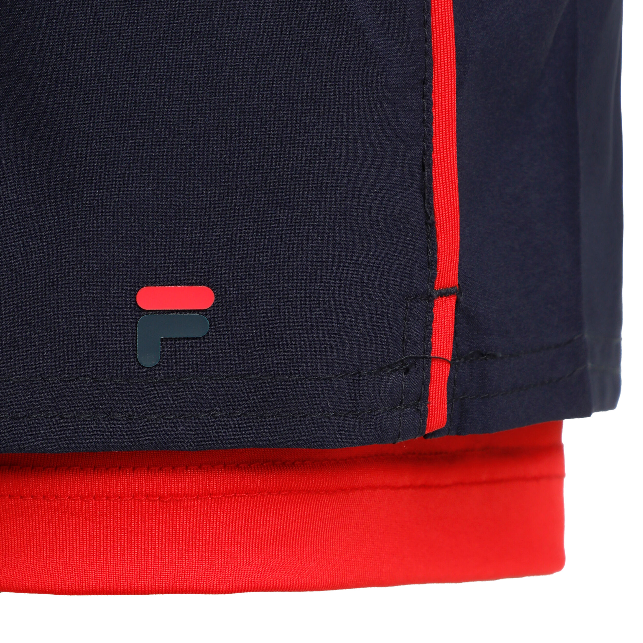 Evie Shorts Women Dark Blue Red