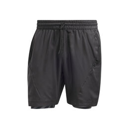 adidas Power Aeroready Two-in-one Shorts in White