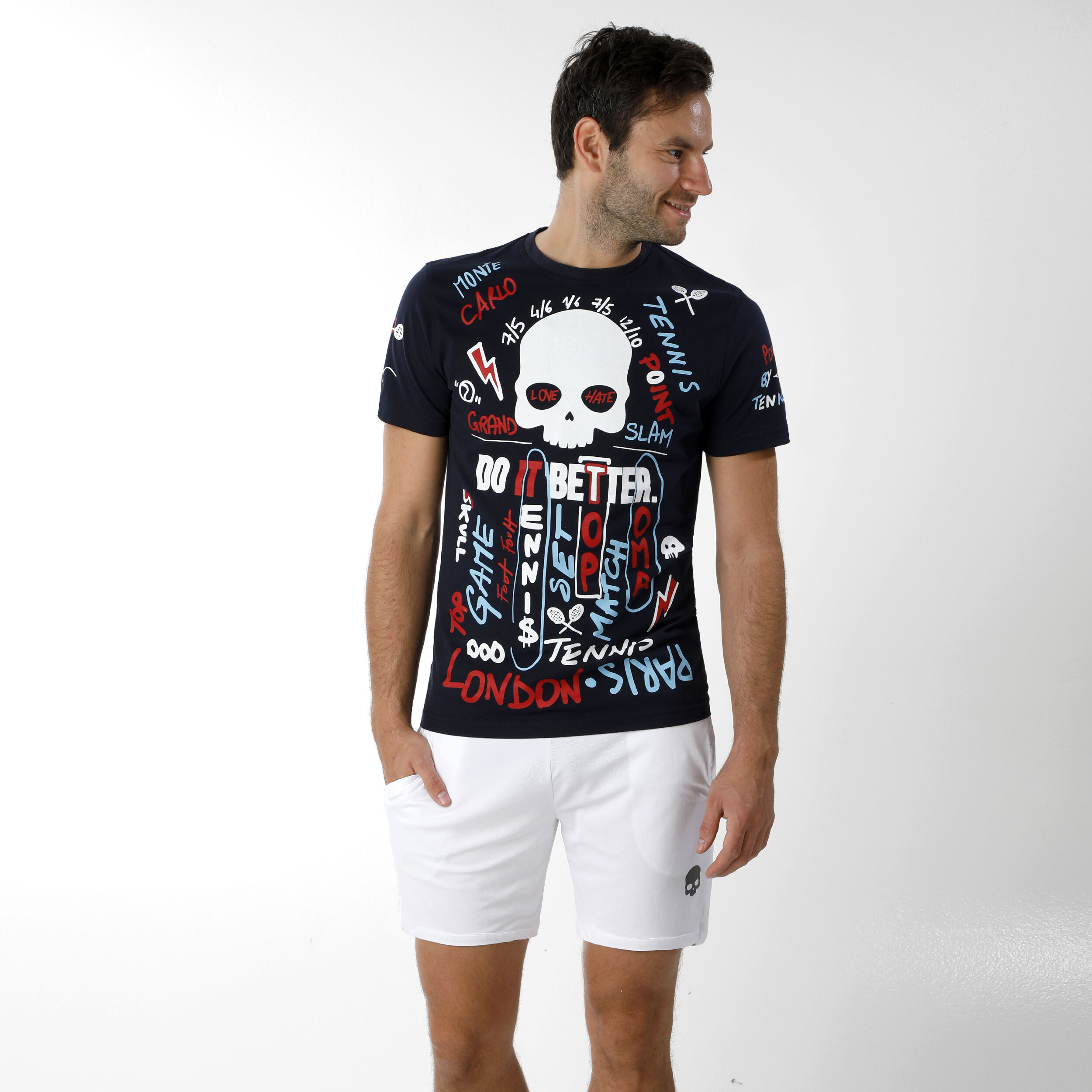 Buy Hydrogen Grafitti T-Shirt Special Edition Men Dark Blue