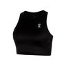 Court Crop Tank Top Women-Black