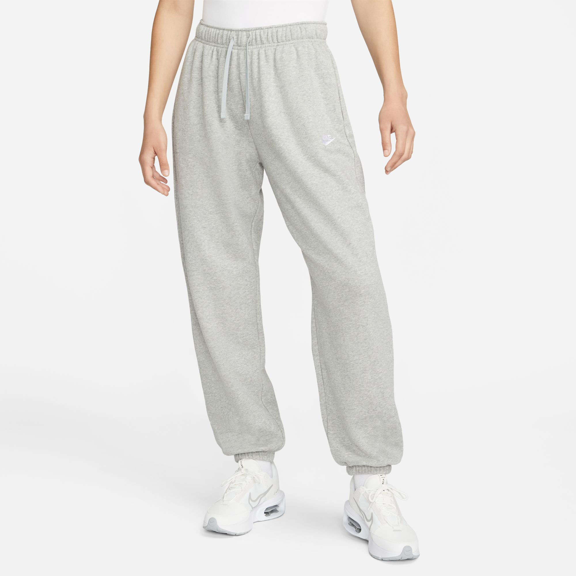 Nike Womens Sportswear Club Fleece Jogger Pants (Plus Size) Grey