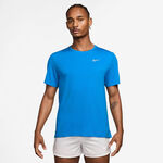 Nike Clothing Nike Dri-Fit UV Miler Running shirt Men - blue, silver