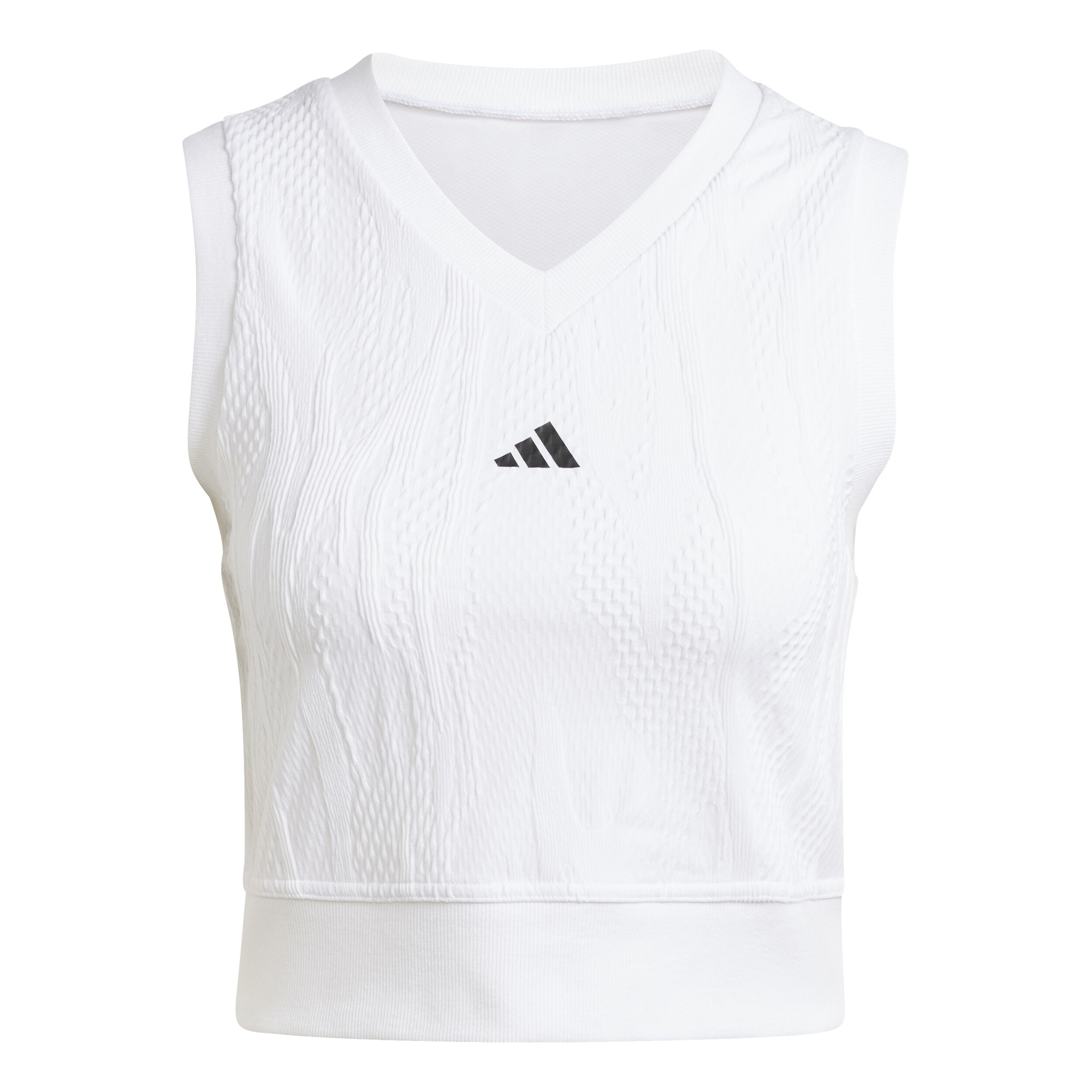 Adidas white crop hotsell
