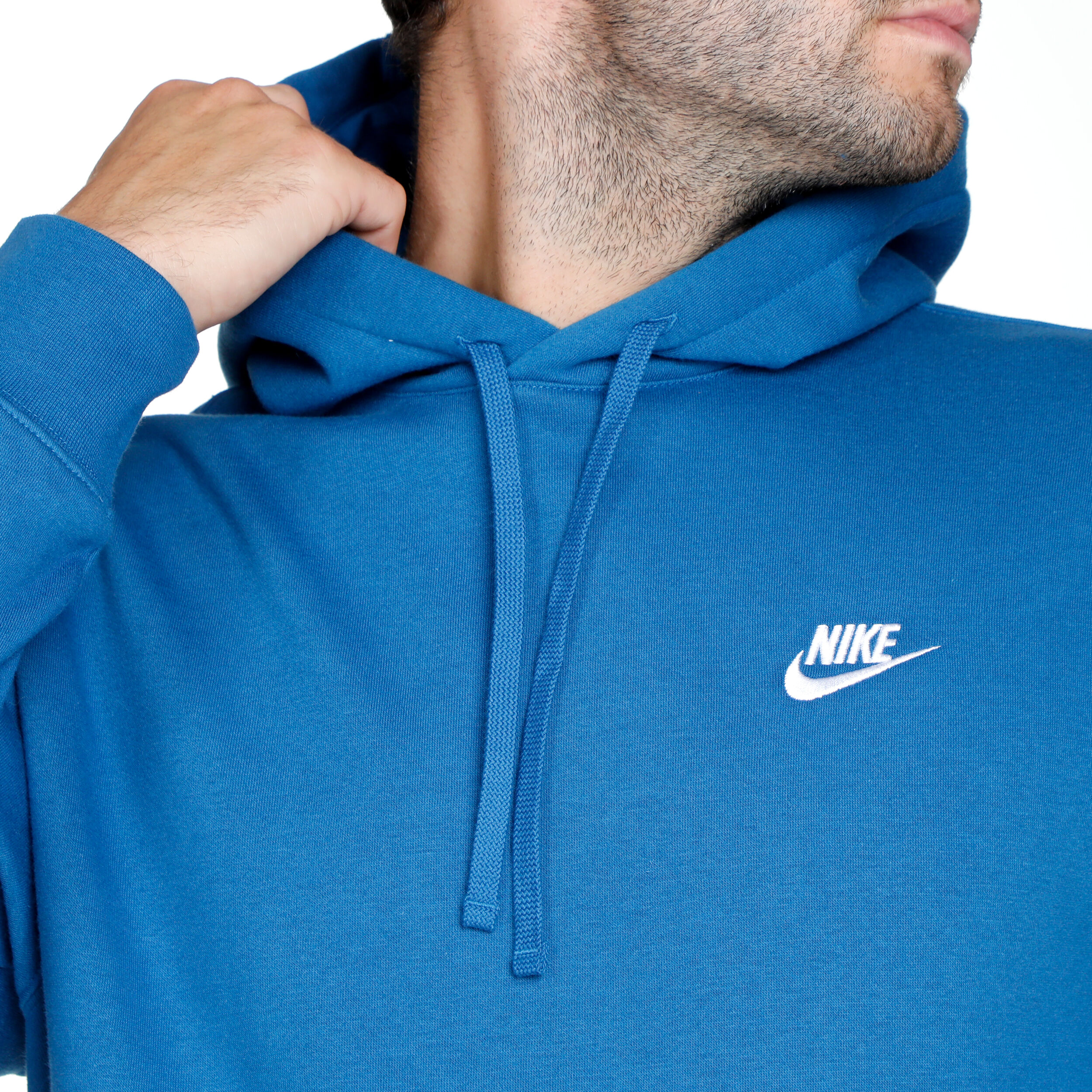 Nike club best sale hoodie pacific blue