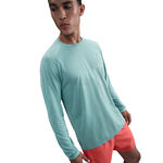 Nike Clothing Nike Stride Running shirt Men - turquoise, silver
