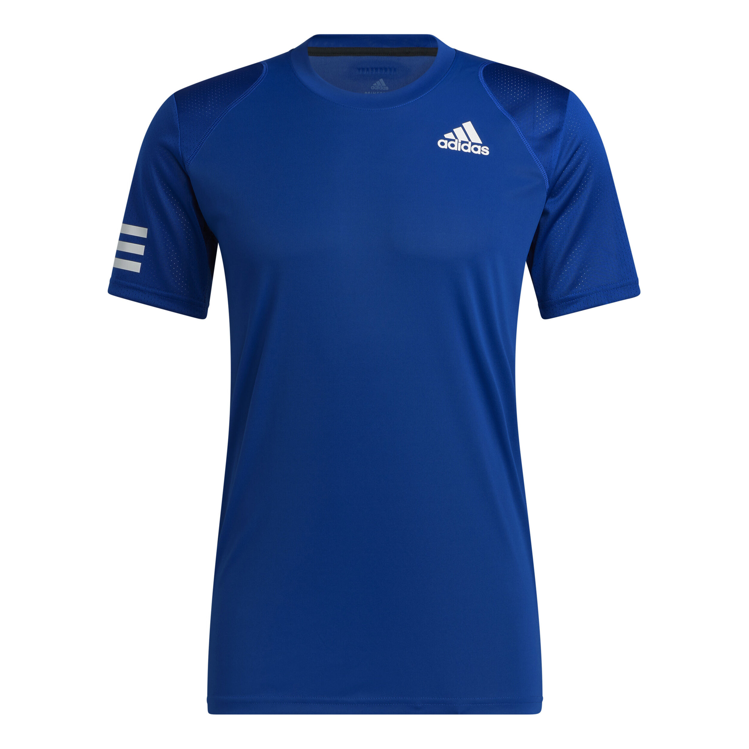 Club 3 Stripes T Shirt Men Blue