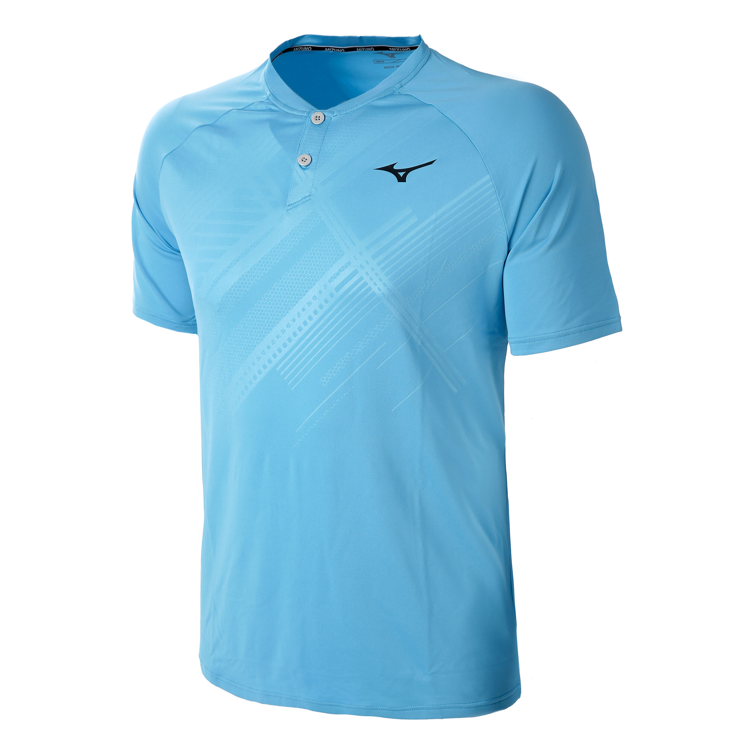 Buy Mizuno Shadow Polo Men Turquoise Black online Tennis Point COM
