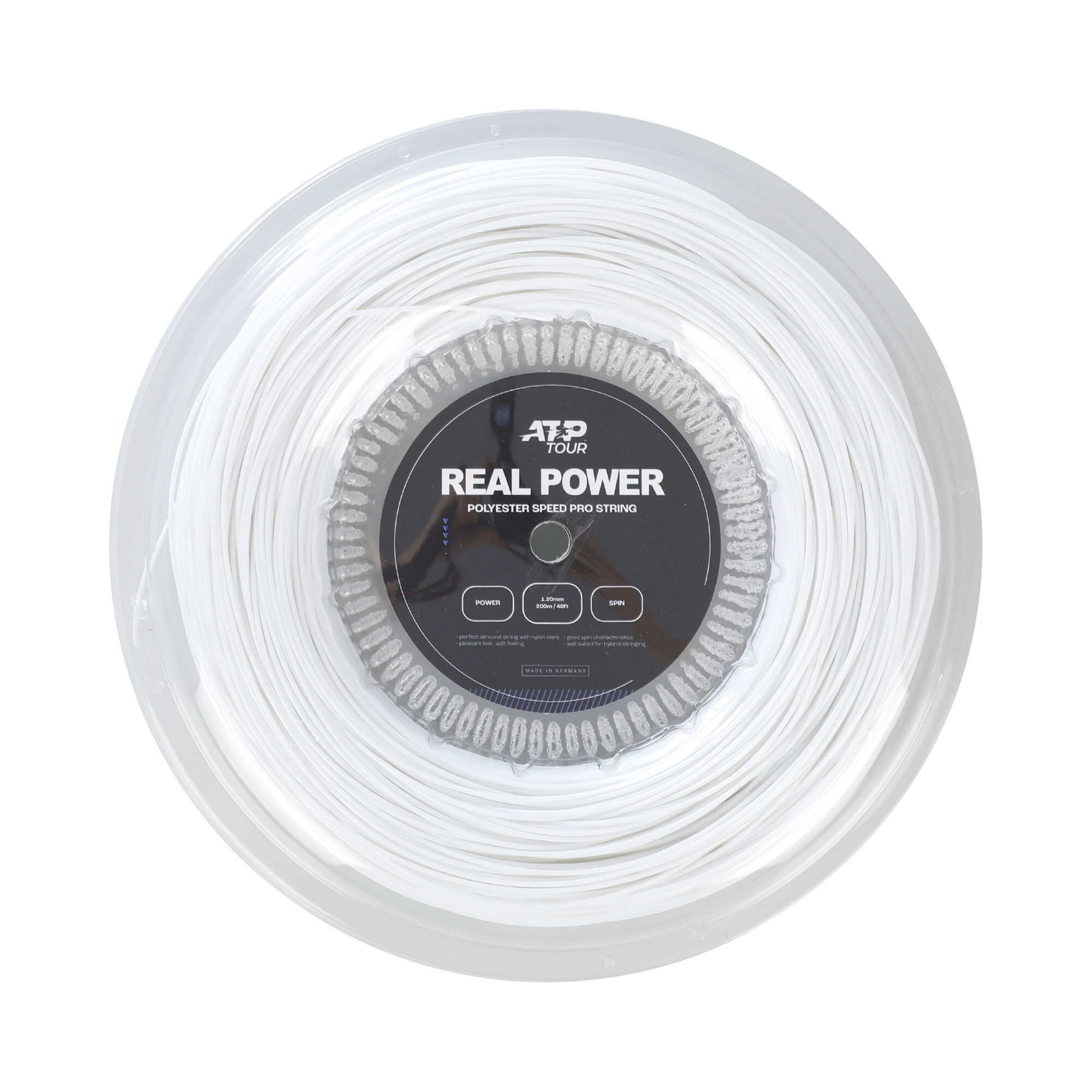 Real Power String Reel 200m - White