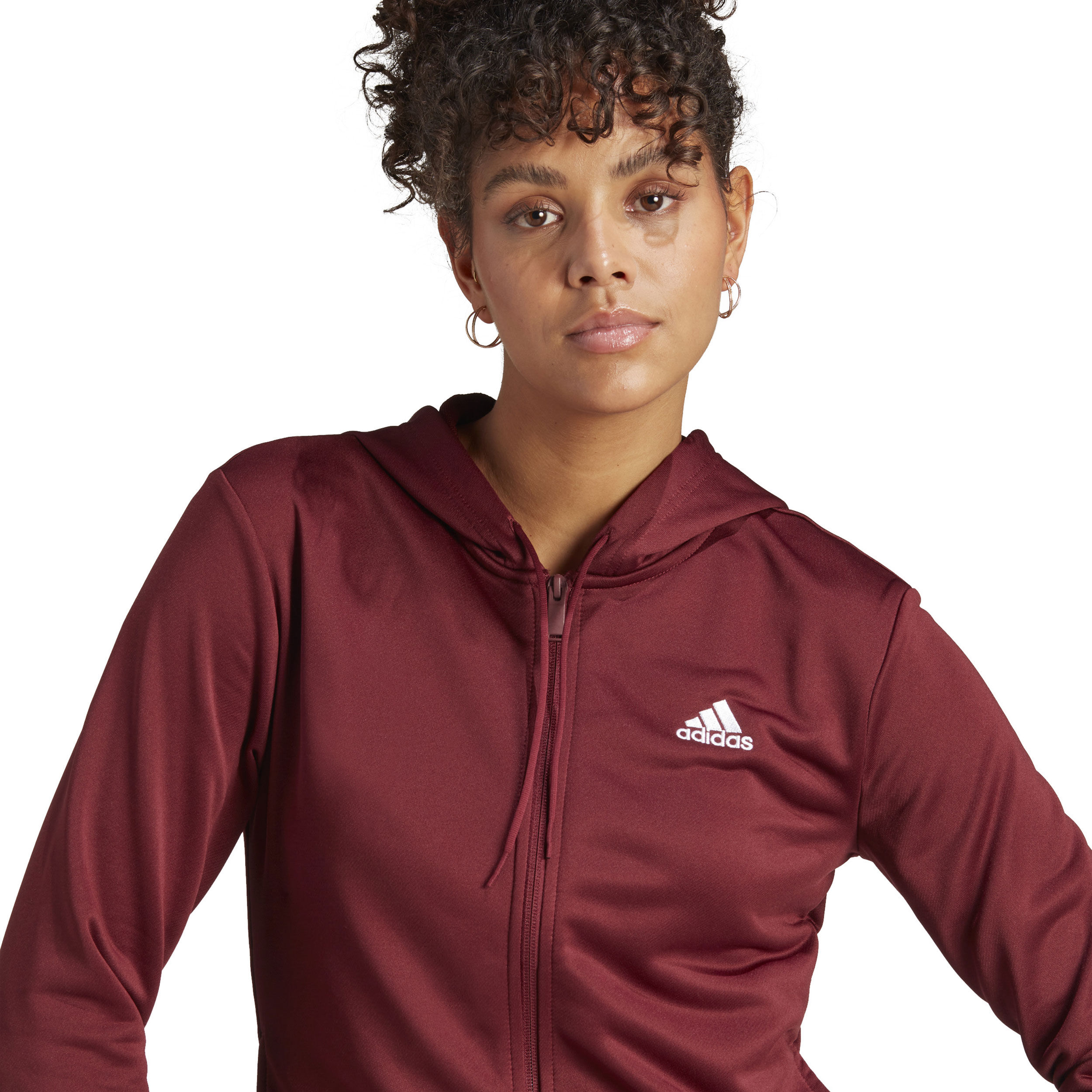 Adidas maroon hot sale womens tracksuit