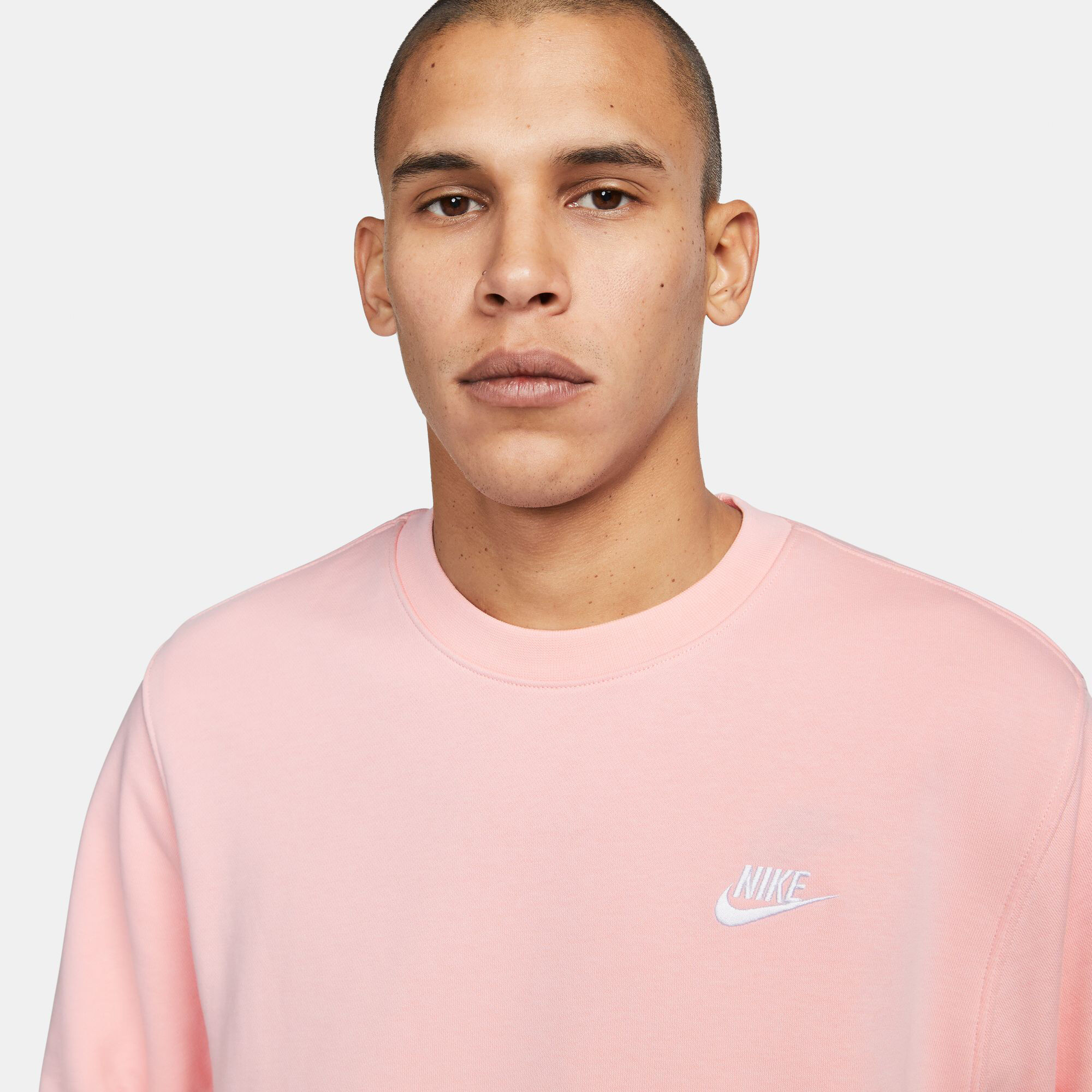 Pink nike sweatshirt mens cheap
