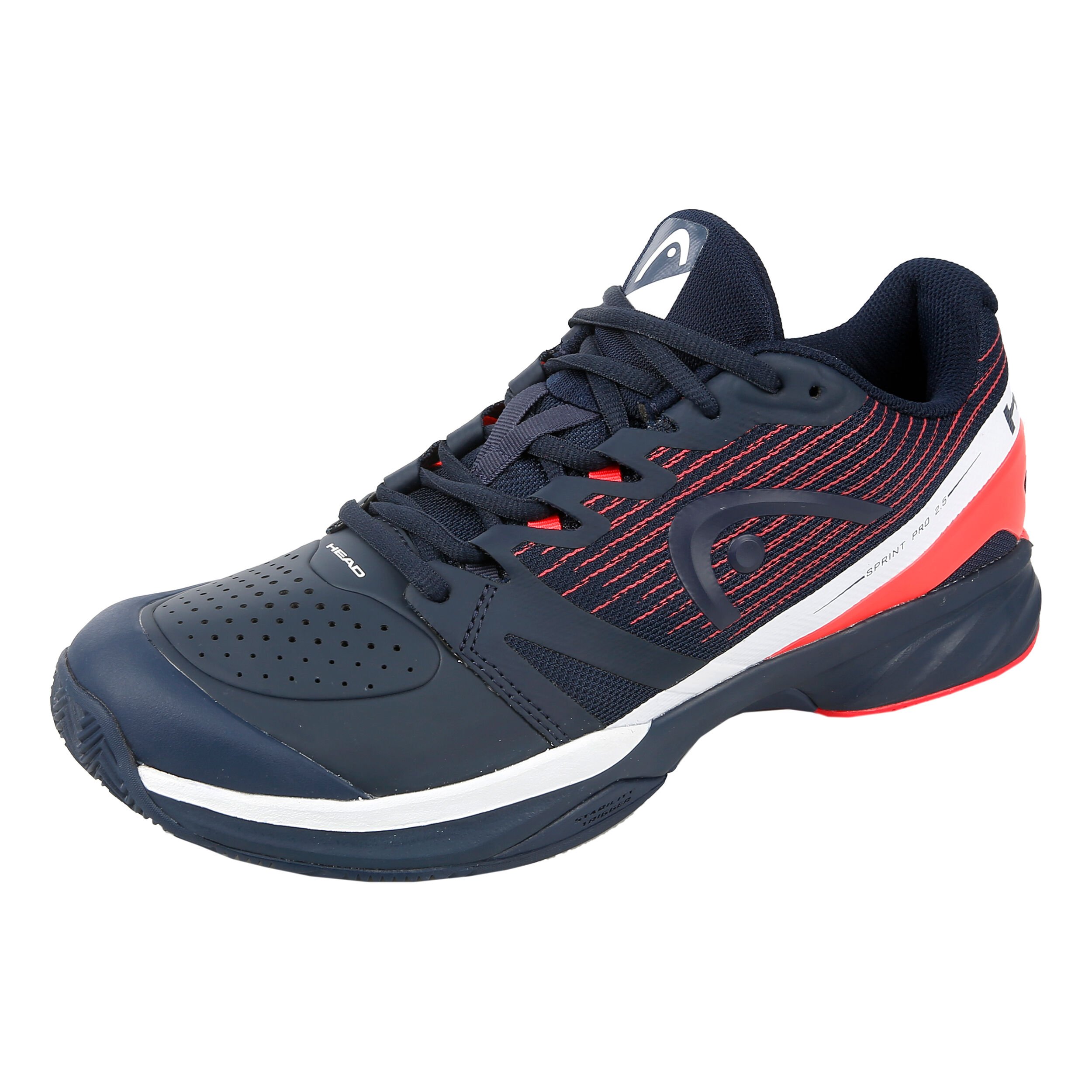 Sprint Pro 2.5 Clay Court Shoe Men Dark Blue Red