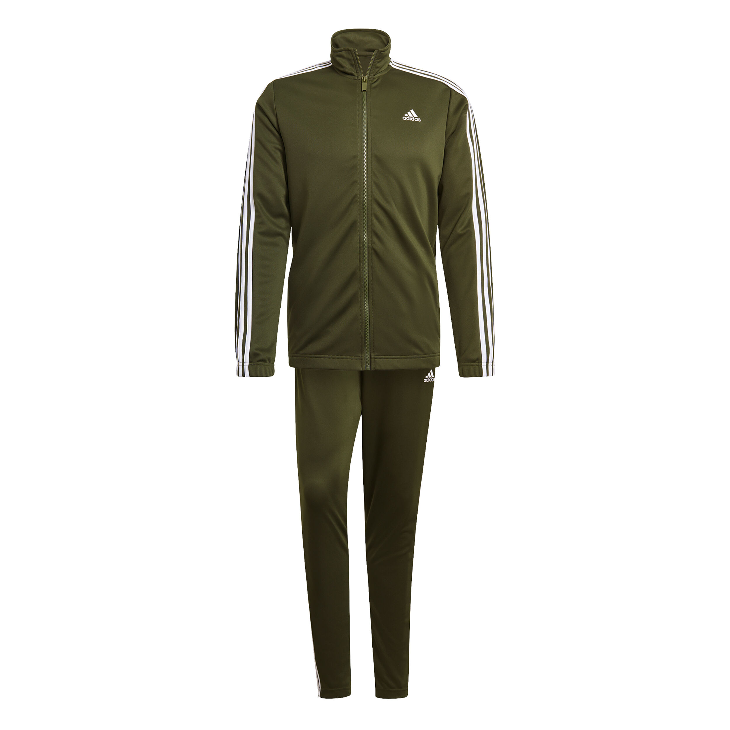 Mens khaki discount green adidas tracksuit