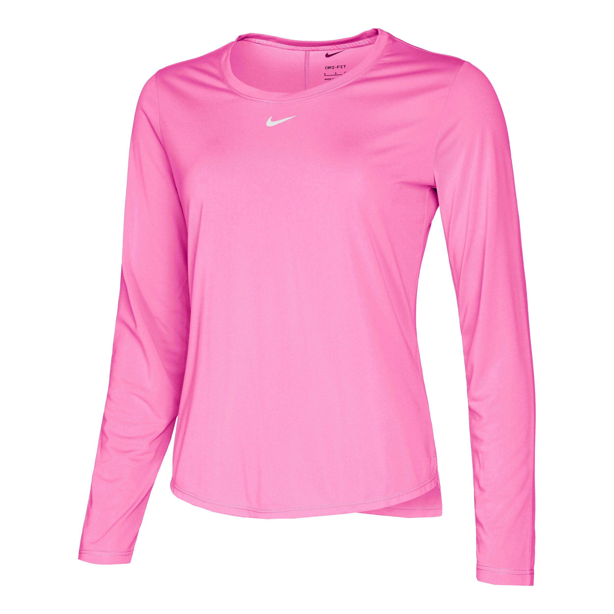 Buy Nike Dri Fit One STD Long Sleeve Women Pink online Tennis