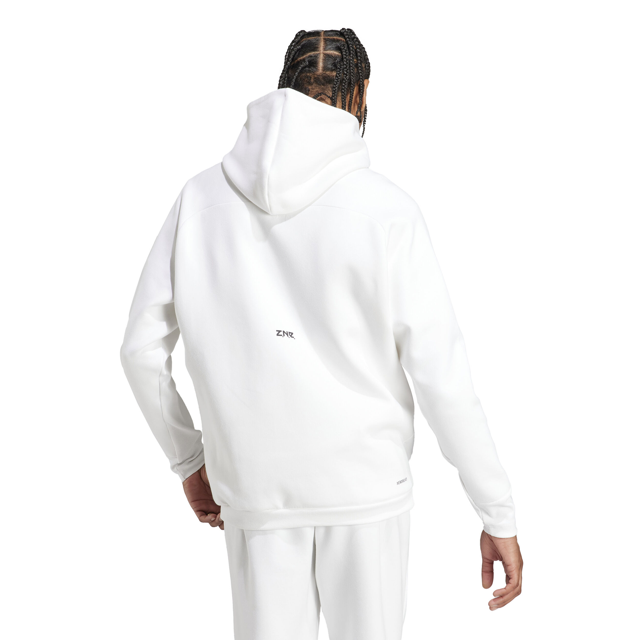 Adidas zone hotsell hoodie white