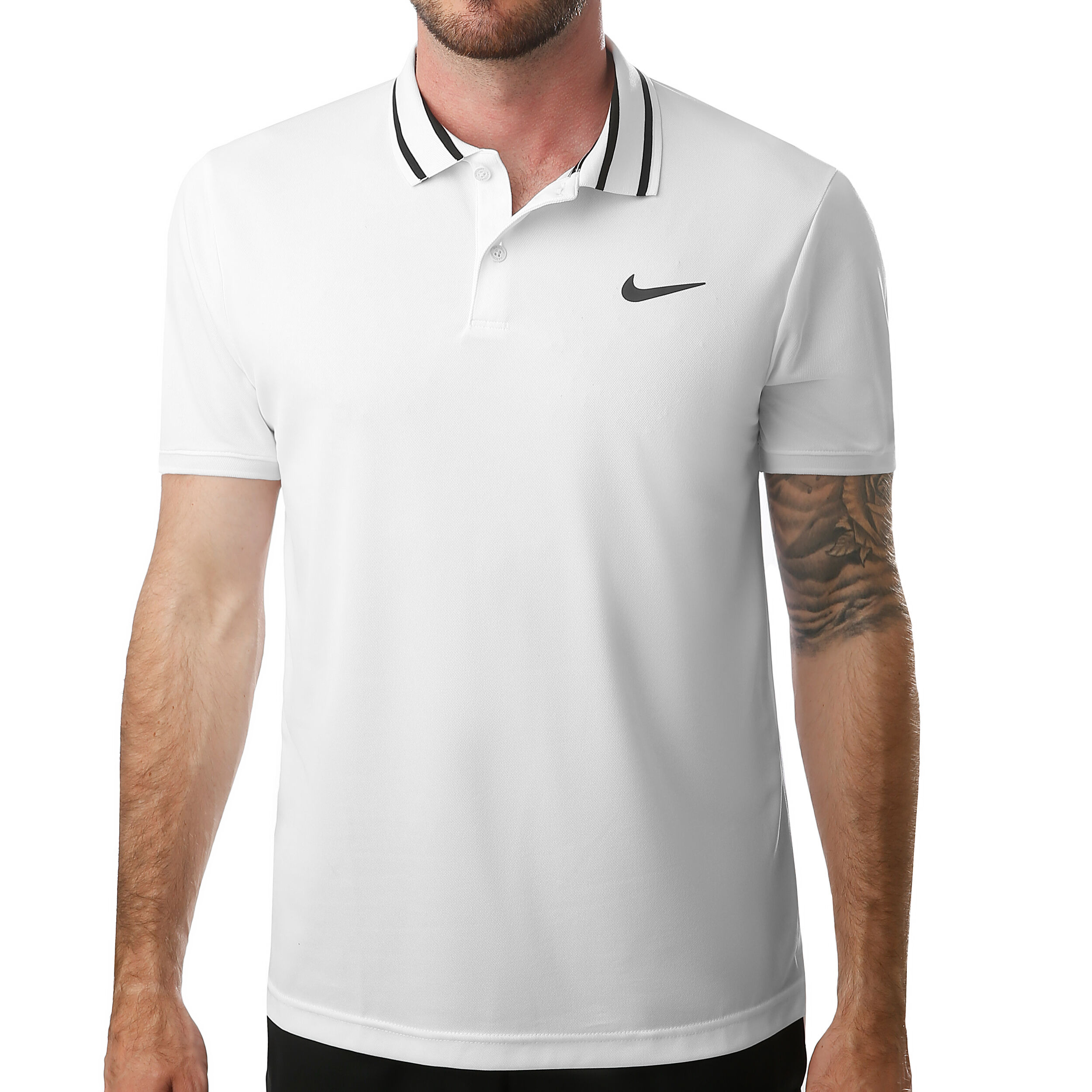 Buy Nike Court Dri-Fit Polo Men White, Black online | Tennis