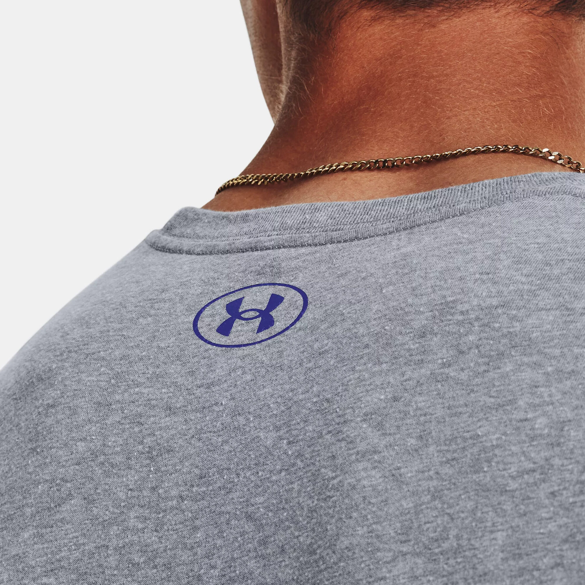 Buy Under Armour Big Logo Fill T-Shirt Men Grey, Blue online