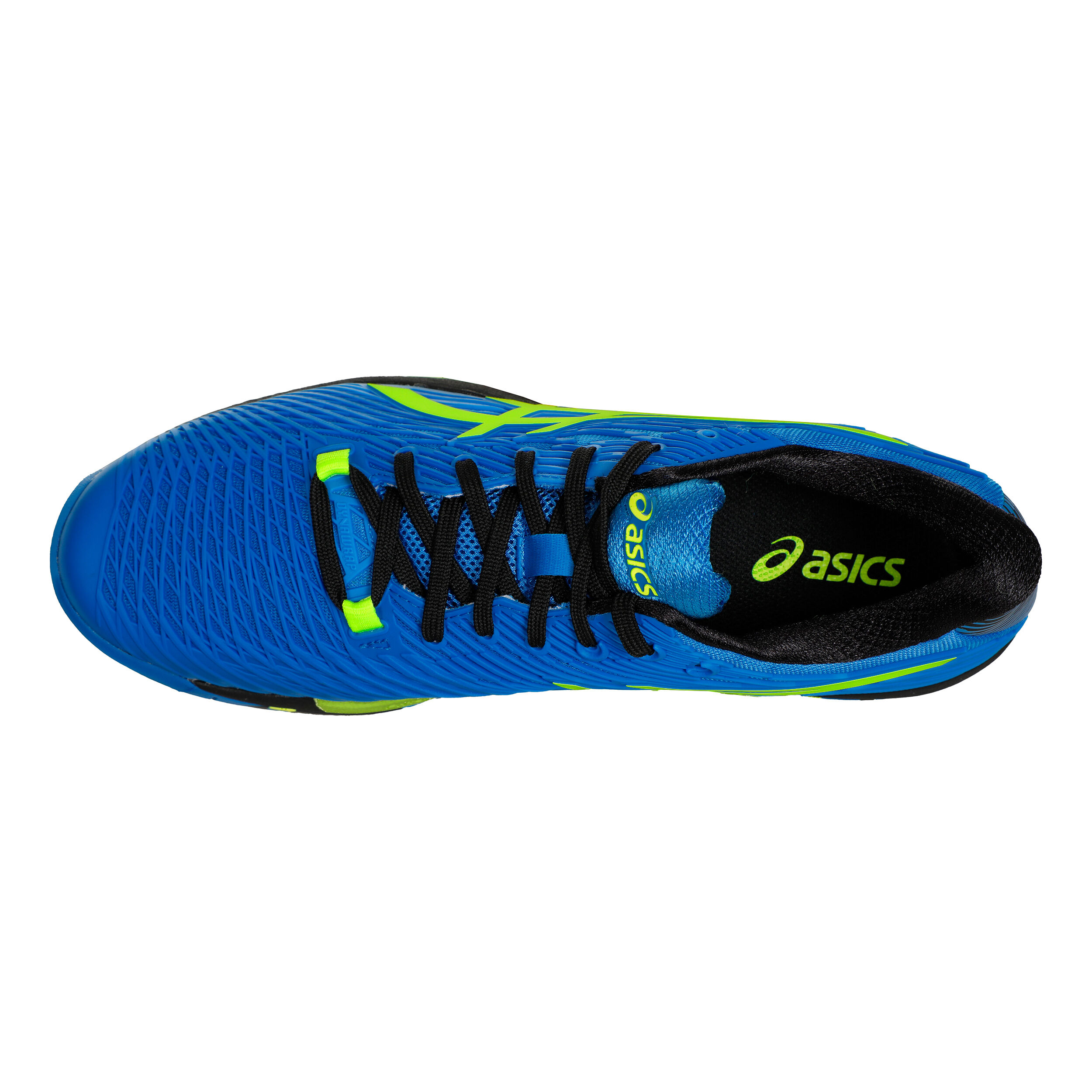 Asics men's solution speed ff outlet tennis shoes black and illusion blue