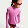 Dri-Fit Half-Zip Long sleeve Girls-lilac, white