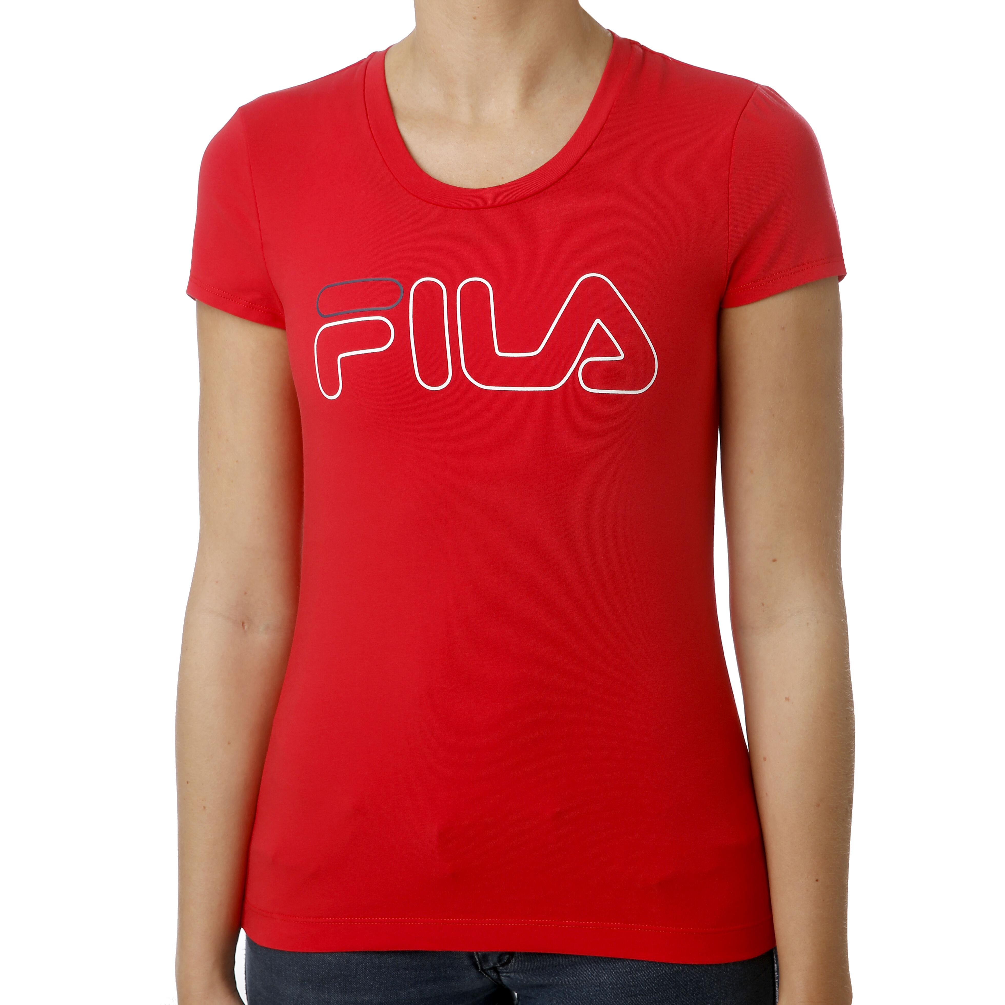 Red fila sales t shirt women's
