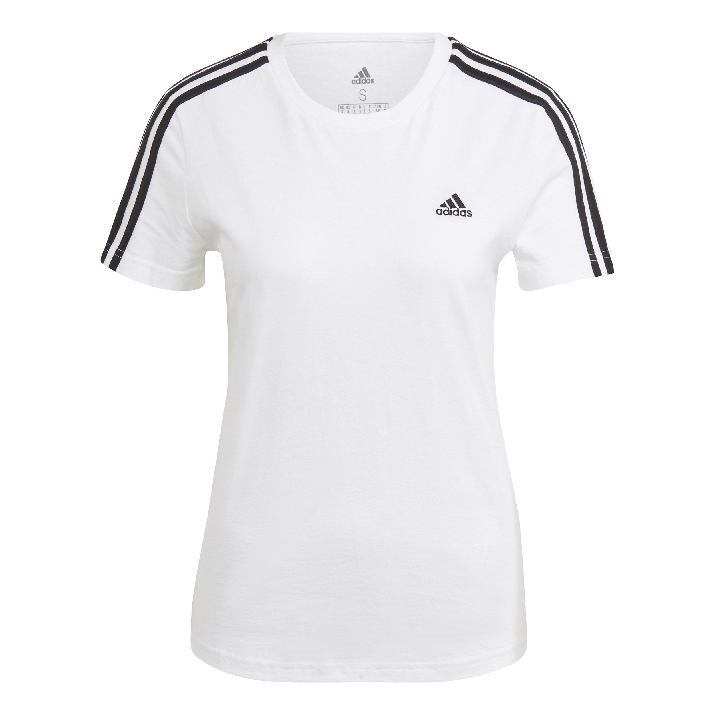 3 Stripes T Shirt Women White Black