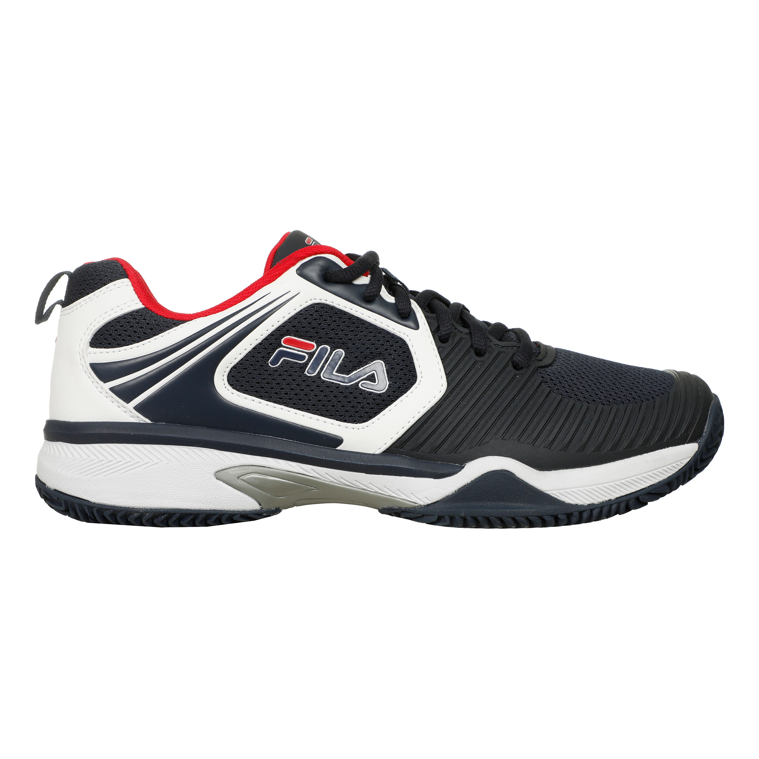Fila tennis shoes black clearance