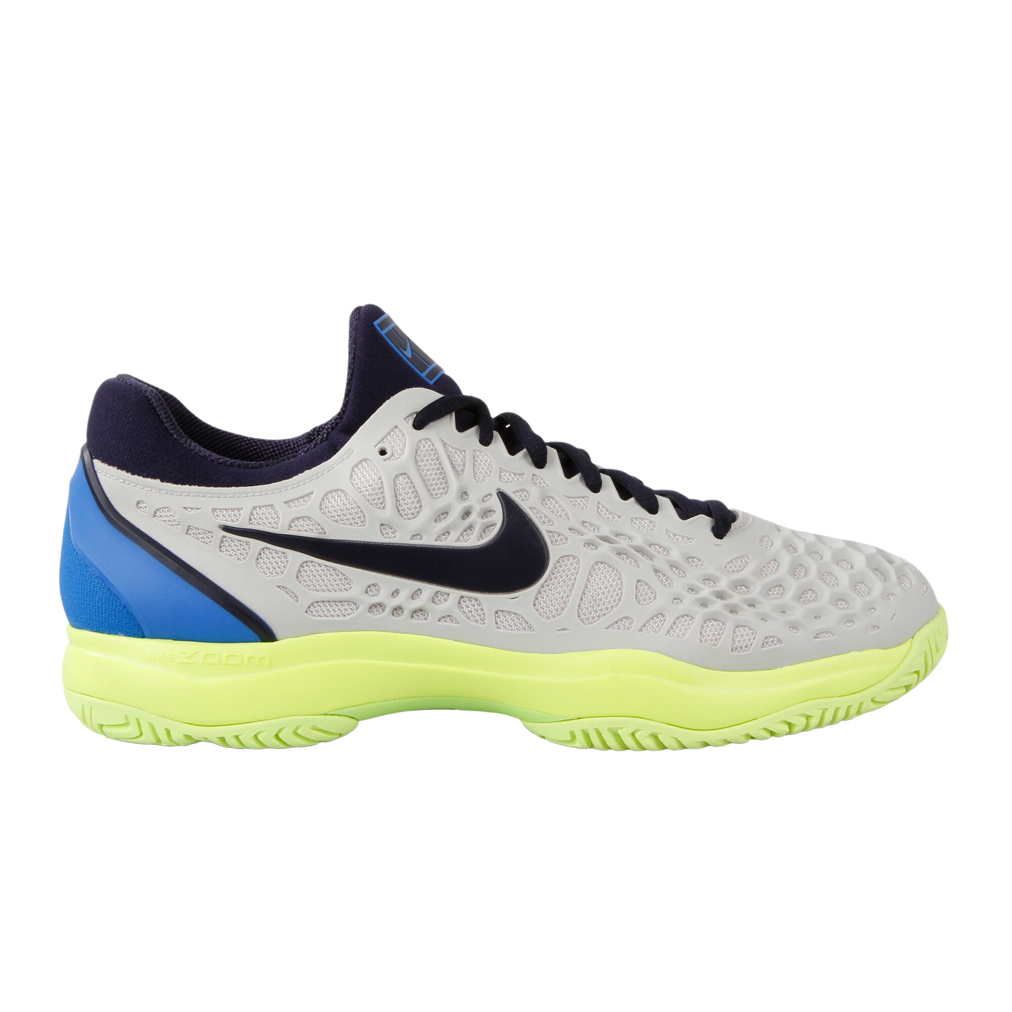 Nike Zoom Cage 3 All Court Shoe - Lightgrey, Dark Blue online | Tennis-Point