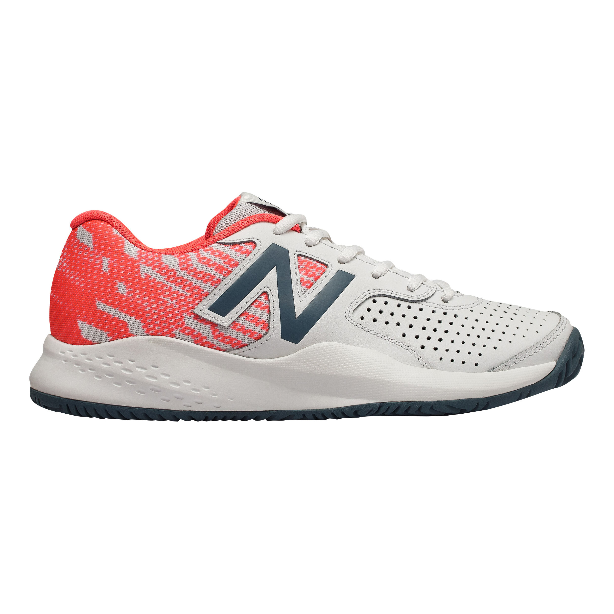 696 V3 All Court Shoe Women White Orange