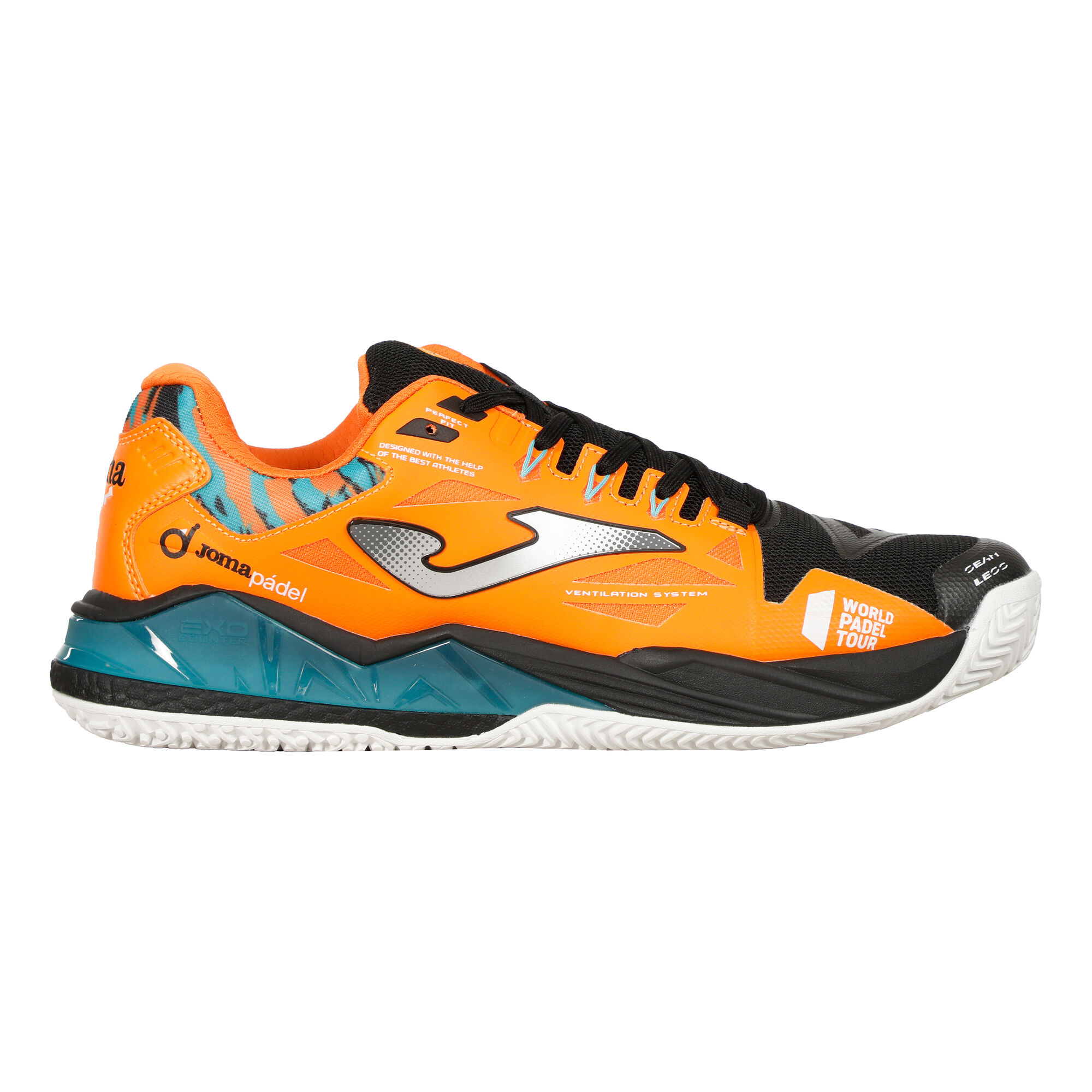 Buy Joma Spin Padel Shoe Men Orange, Black online