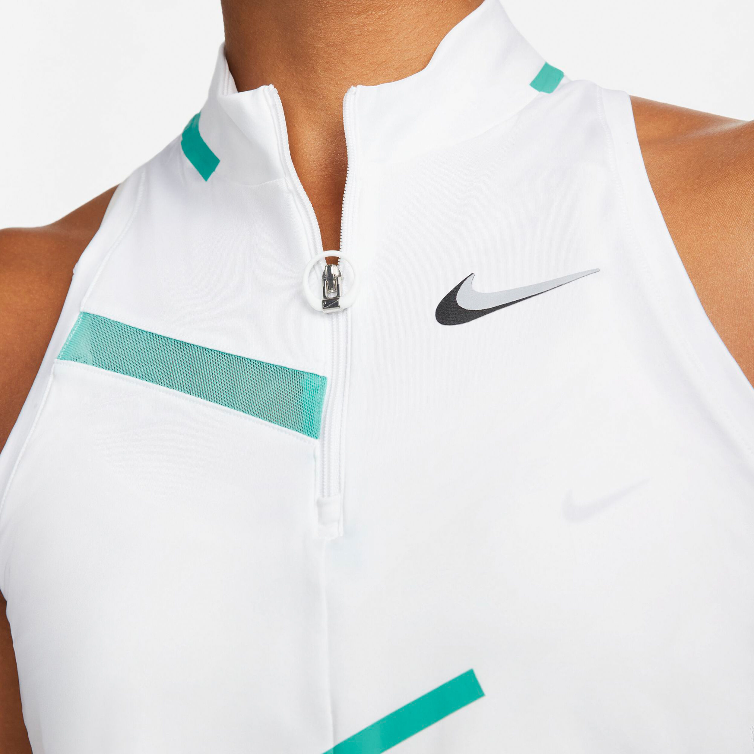 White dri fit tank top hotsell