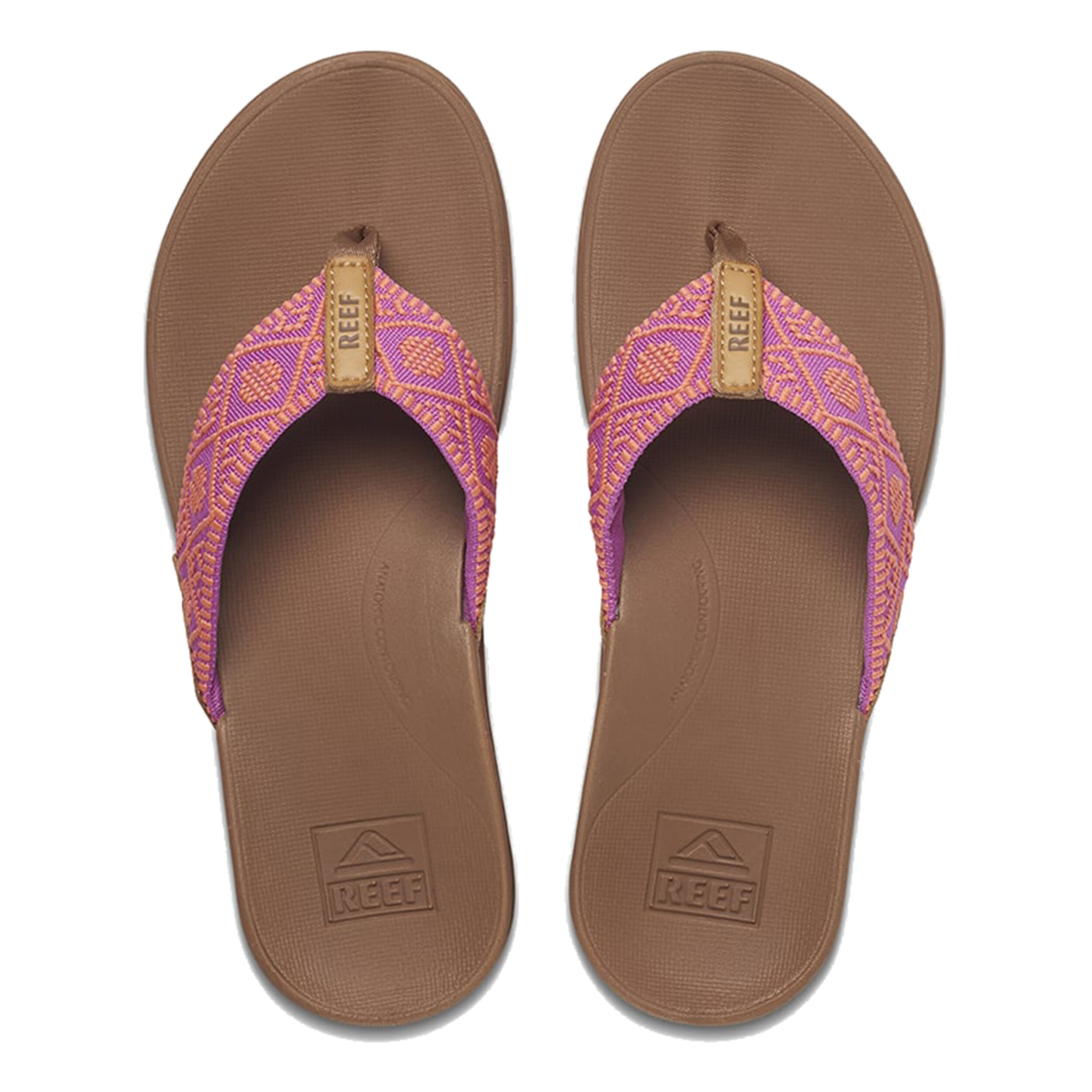 Ortho Woven Flip flops Women Brown Pink