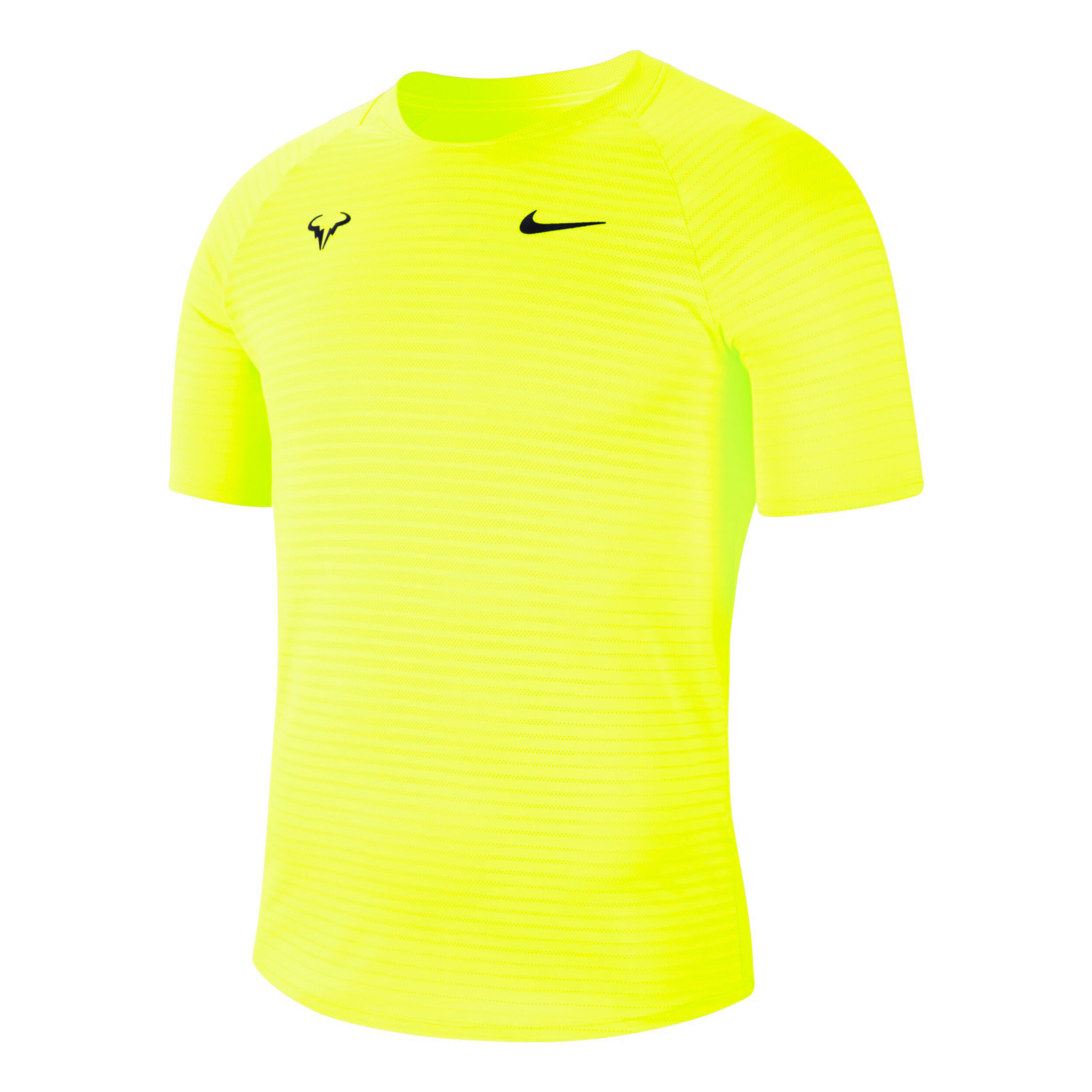 Nadal yellow discount nike shirt