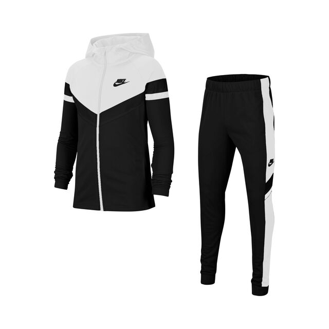 nike woven tracksuit black