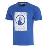 Crush Scraped T-Shirt Men-blue, white