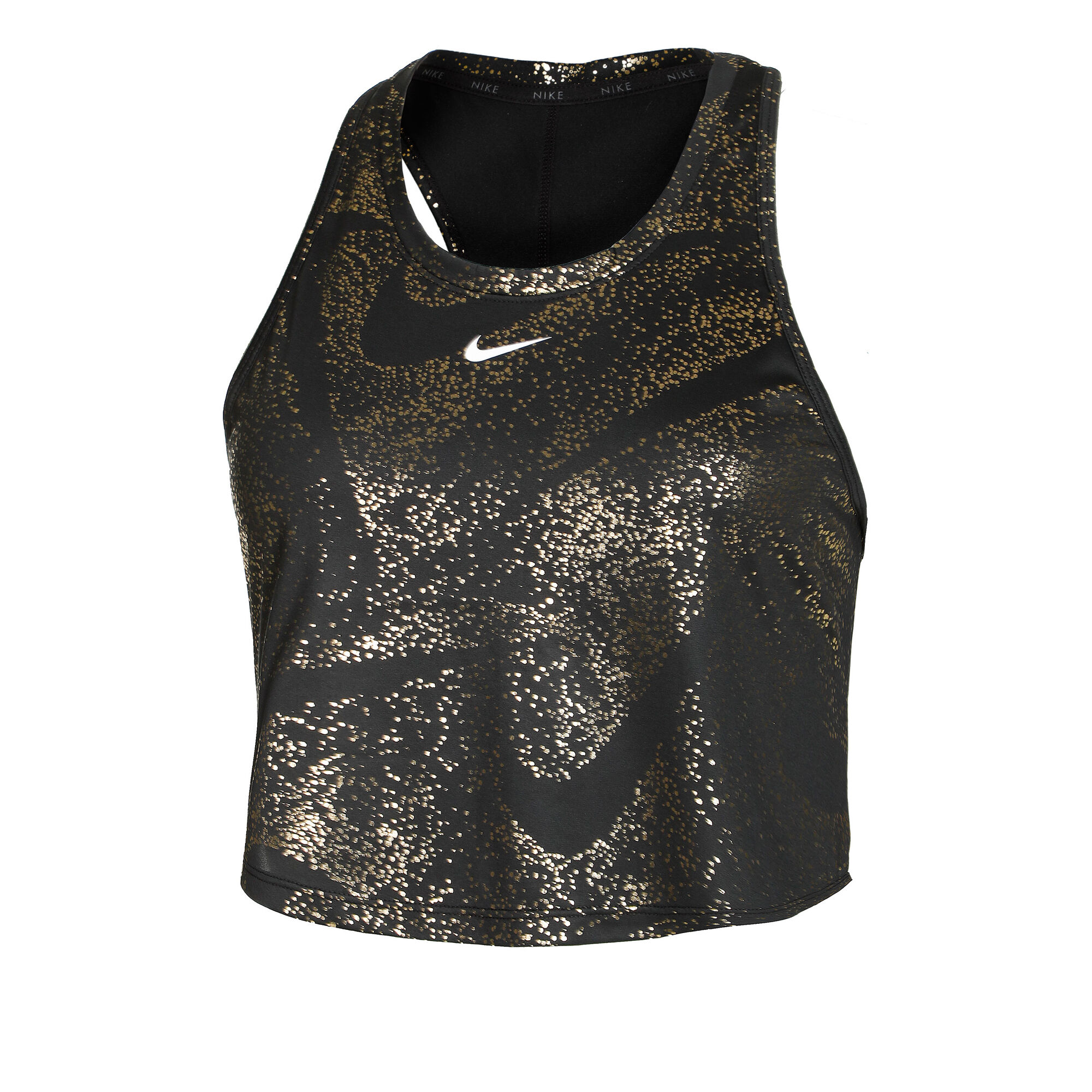 Buy Nike Dri-Fit One All Over Print Tank Top Women Black, Gold