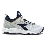 Diadora Tennis shoes Diadora  Speed Blushield Fly 4 + Clay court shoe Men-white,dark blue