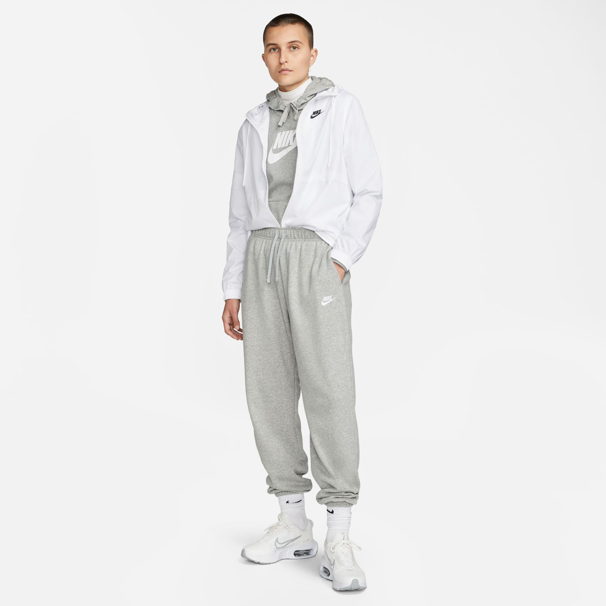 Buy Nike Sportswear Club Fleece Mid Rise Oversized Training Pants