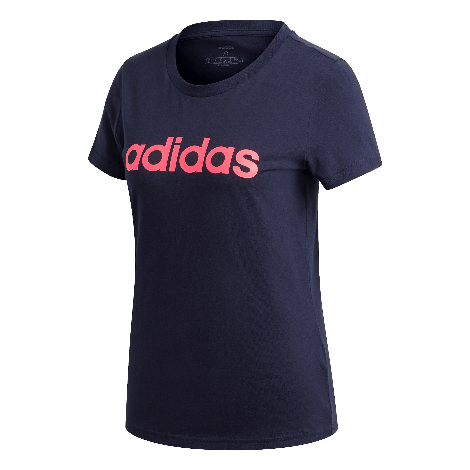 Adidas essentials hotsell linear slim tee