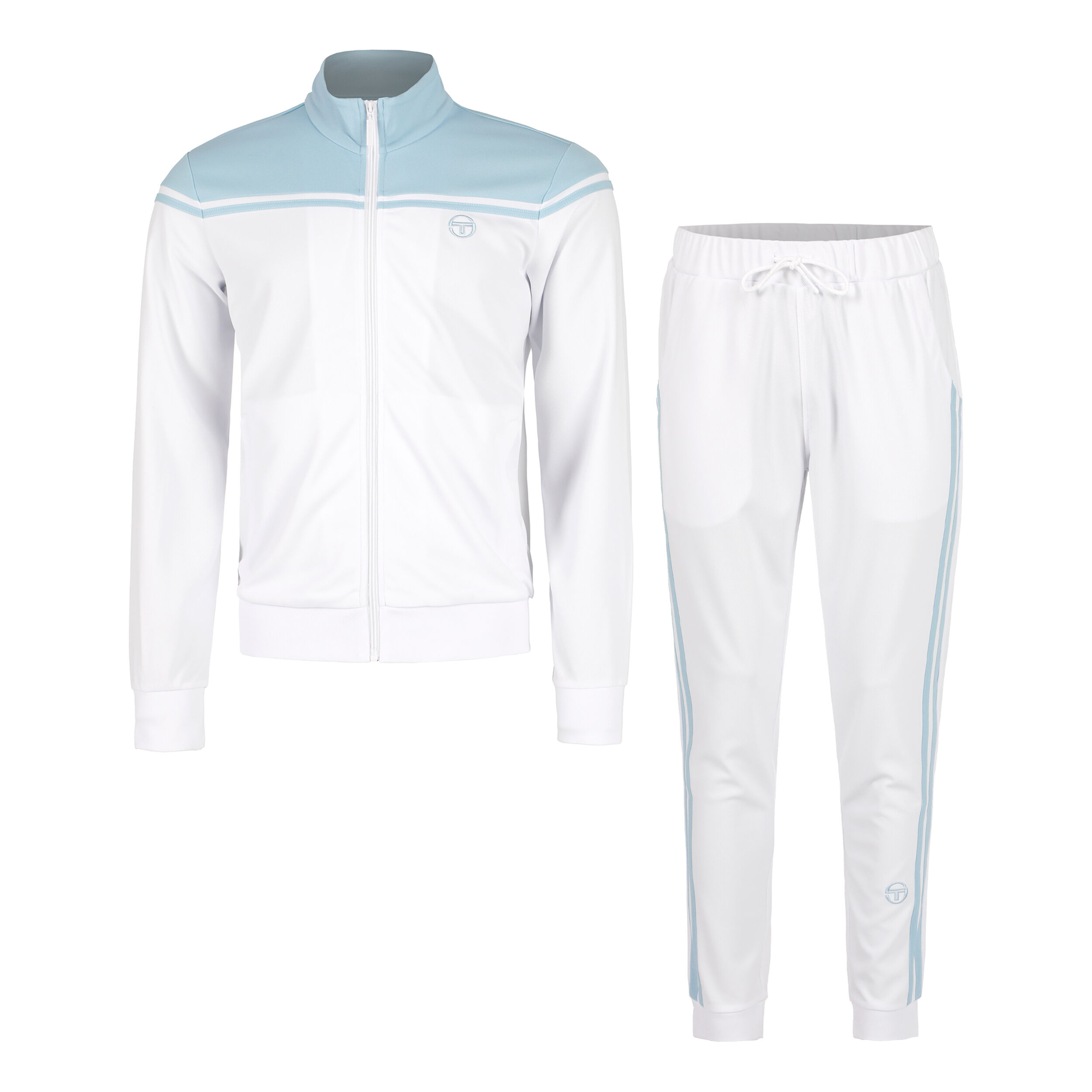 SERGIO TACCHINI テニスジャージ Sergio Tacchini New Young Line Tracksuit Men White, Light Blue