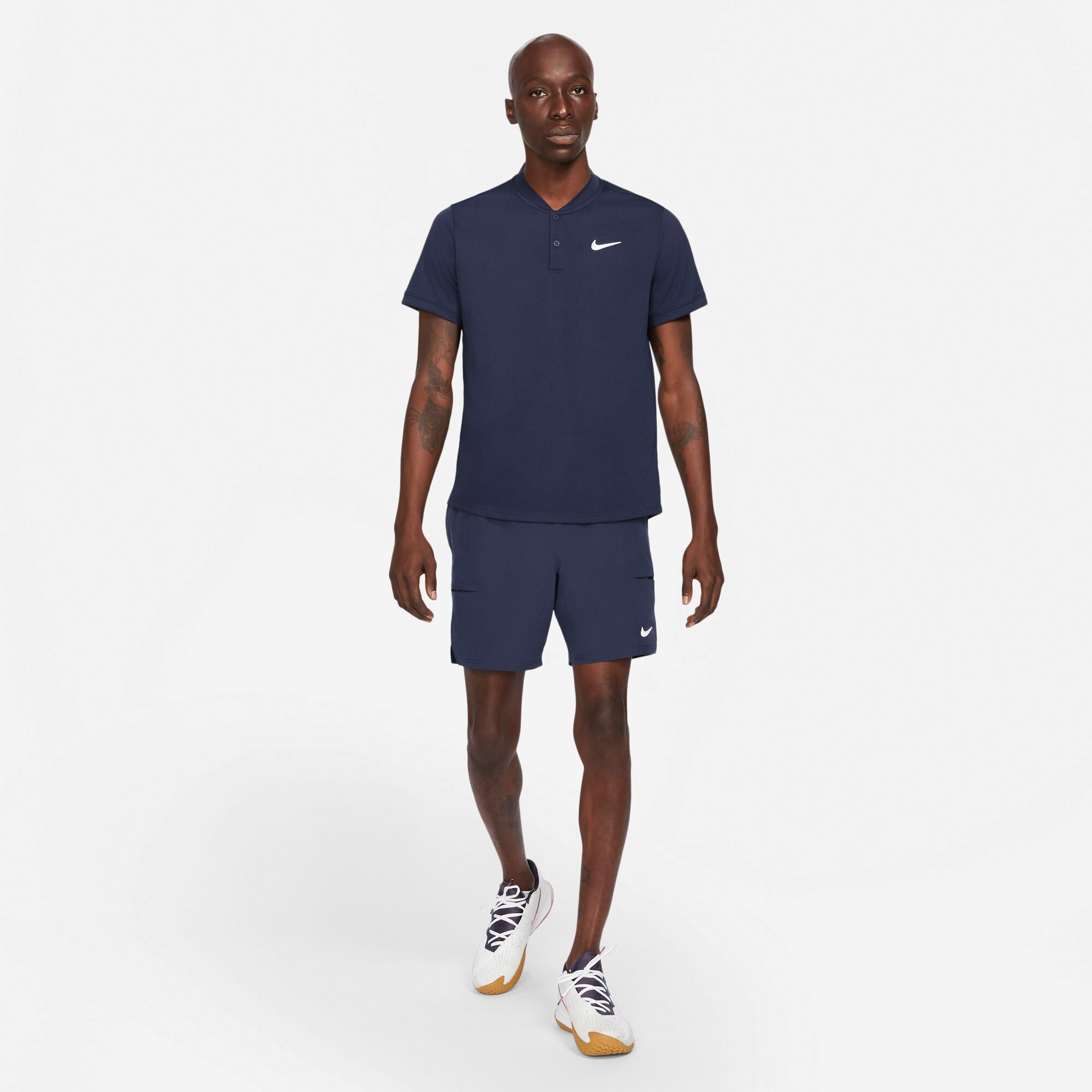 Buy Nike Court Dry Blade Polo Men Dark Blue White online Tennis Point COM