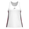 Club 25 Tech Tank Top Women-White,Red