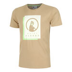 Quiet Please Clothing Quiet Please Wild Layer T-Shirt Men-Beige,Neon Green
