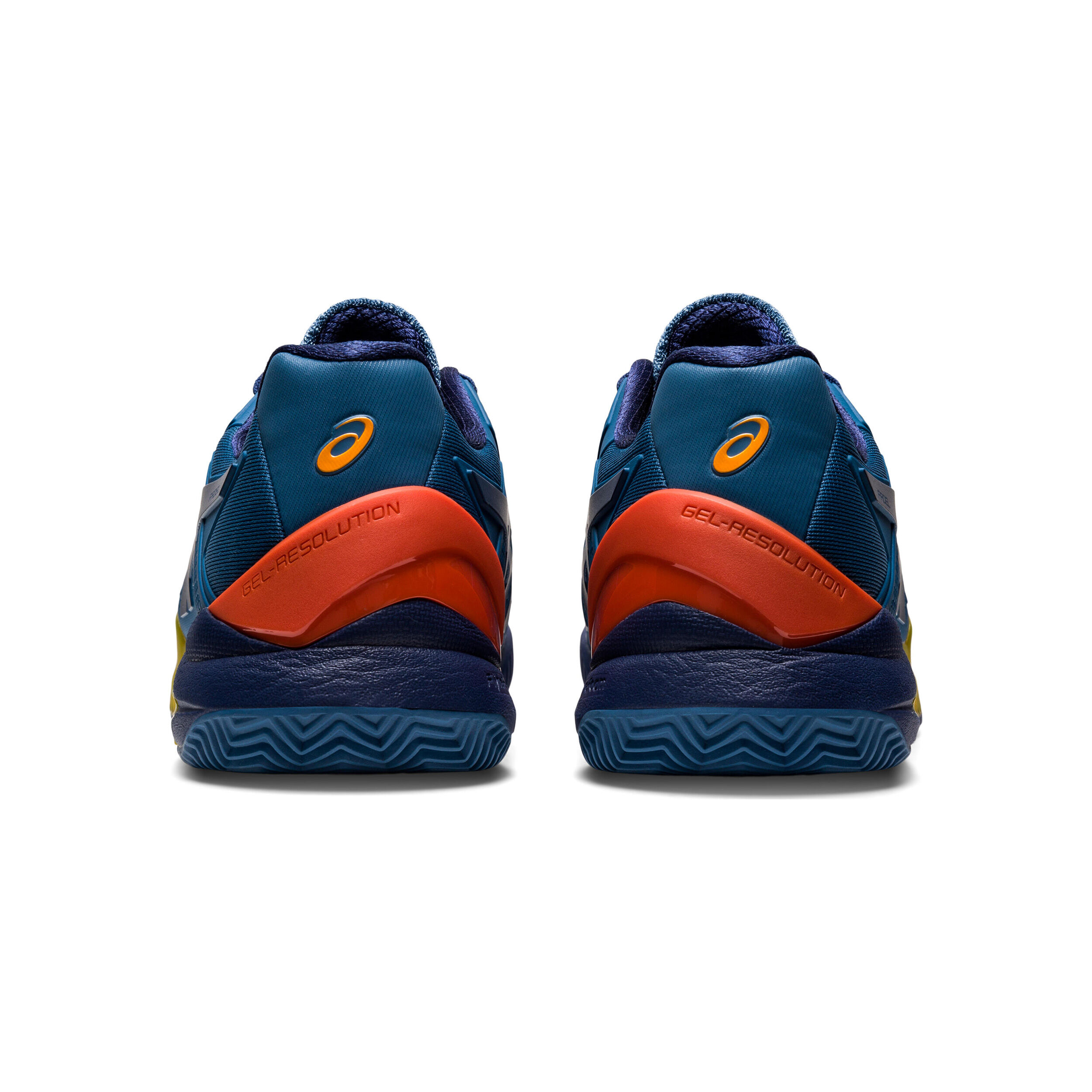 Gel Resolution 8 PADL Padel Shoe Men Dark Blue Orange