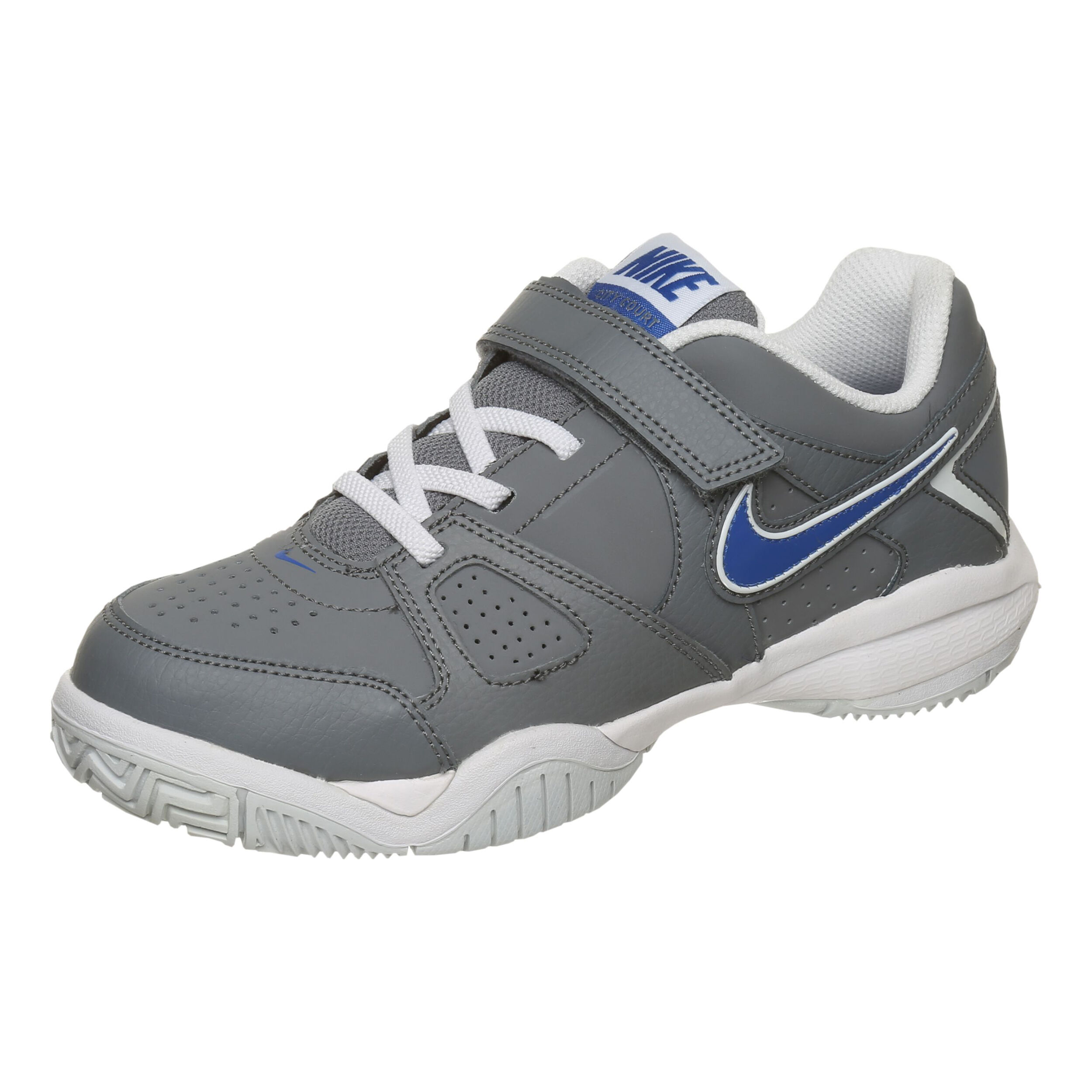 City Court 7 PSV All Court Shoe Kids Grey Blue
