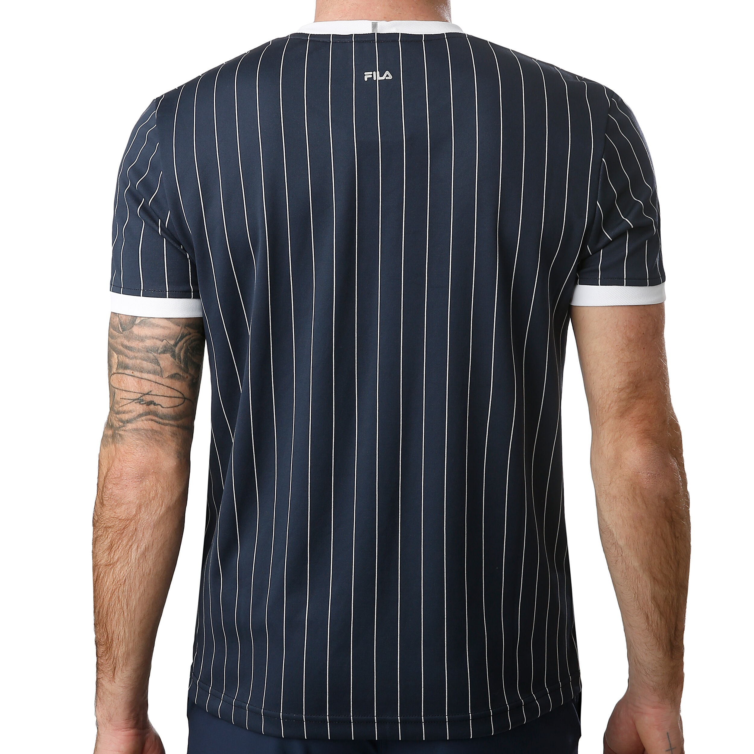 Buy Fila Stripes T-Shirt Men Dark Blue, White online | Tennis Point COM