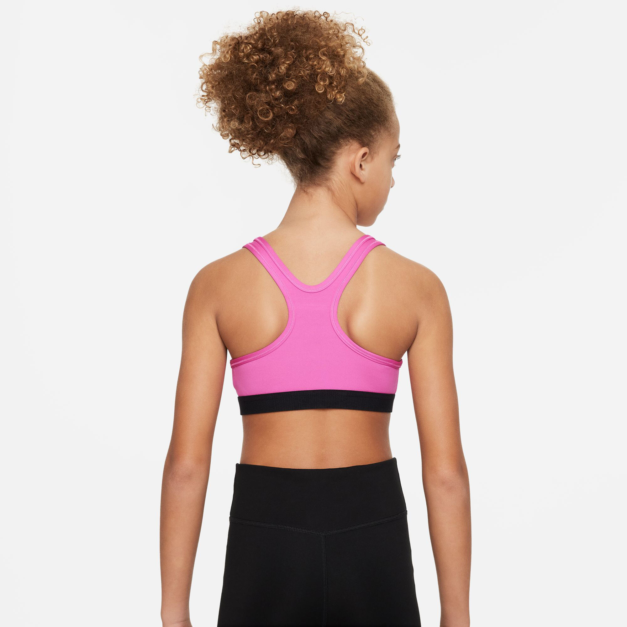 Nike swoosh hot sale bra pink