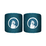 Quiet Please Tennis apparel Quiet Please Wristband 2 Pack short - petrol
