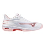 Mizuno Tennis shoes Mizuno Wave Exceed Court All court shoe Women - white, berry