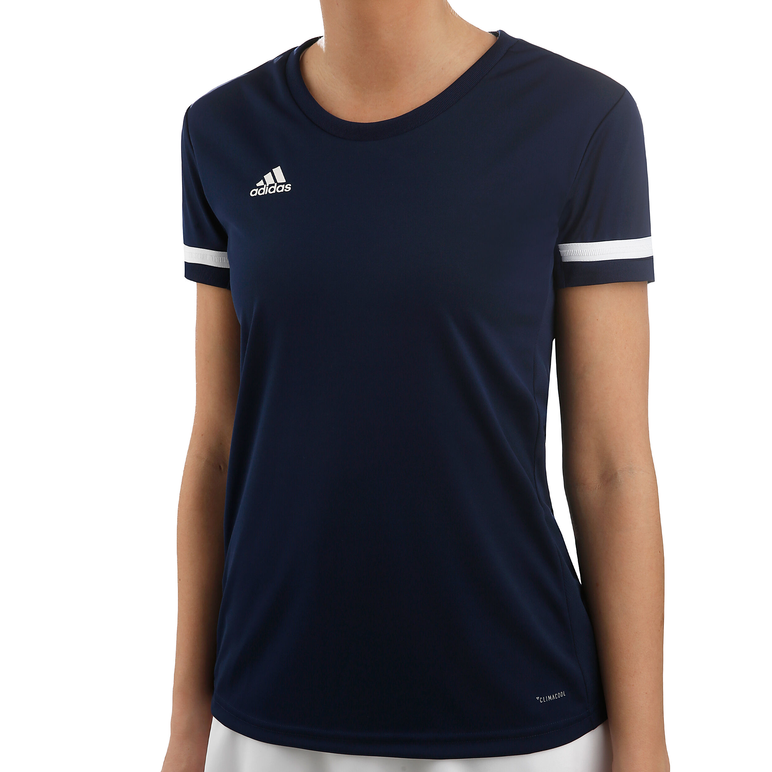 buy adidas T19 T-Shirt Women - Dark Blue, White online | Tennis-Point