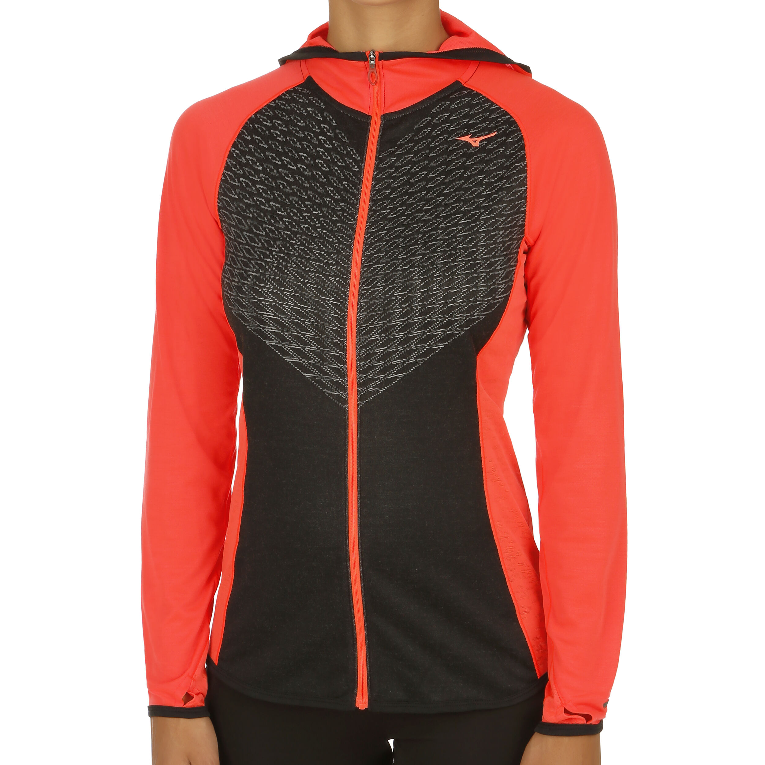 Breath Thermo Body Mapping Training Jacket Women Black Coral